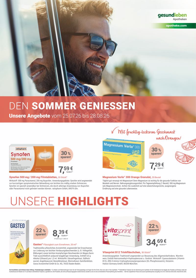 Aktuelle Monatsangebote im Flyer